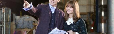 On the set of Doctor Who.