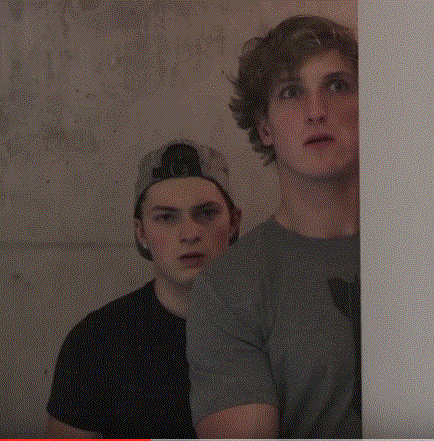 Picture of Logan Paul and friend from his If horror movies were realistic...