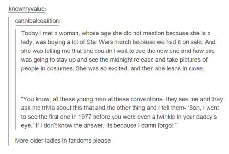 Star Wars fandom from Tumblr