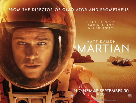 The Martian movie promotion poster