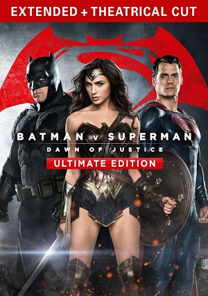 Battman v Superman Ultimate Edition DVD/Blu-Ray cover