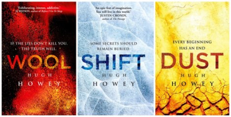 Picture displaying all three book covers to The Silo Series