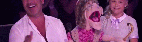 Darci Lynne on America's Got Talent with Edna embarrassing Simon Cowell. You go grrl.