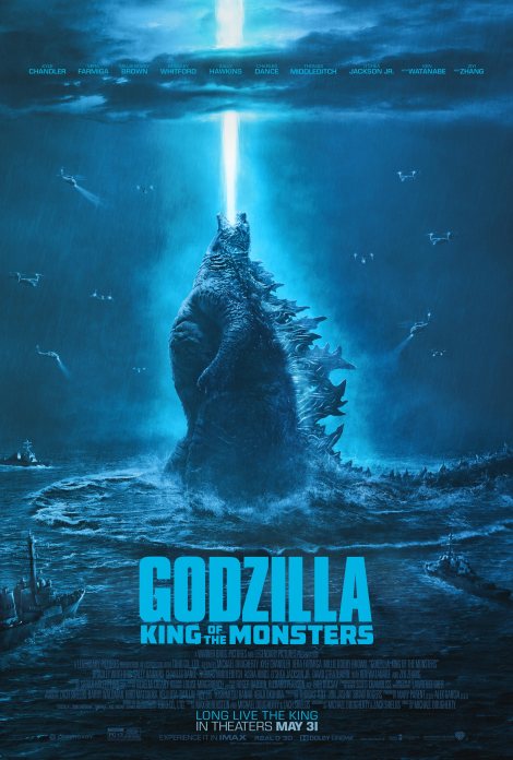 Official movie poster for Godzilla: King of the Monsters