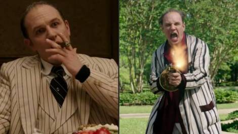 Tom Hardy playing Al Capone. 