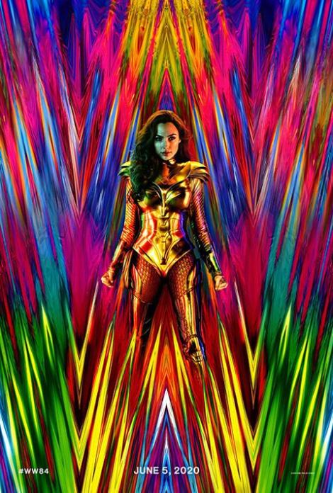 Wonder Woman 1984, original movie poster with June 2020 opening date