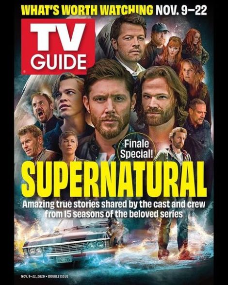 Supernatural on cover of TV Guide for final episode