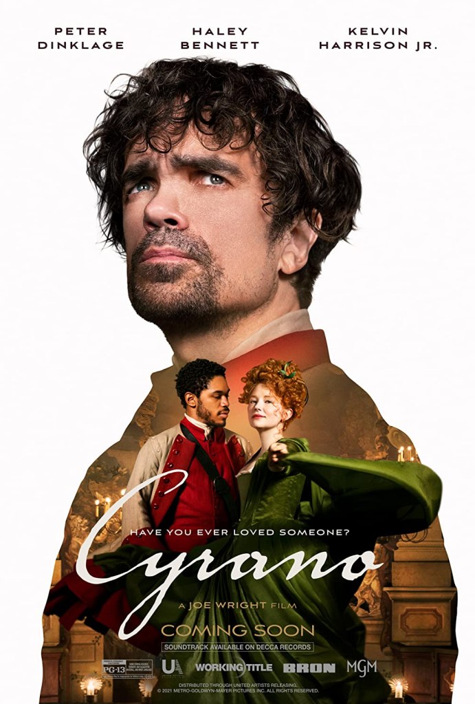 Cyrano movie poster with Peter Dinklage.
