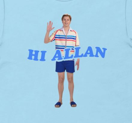Hi Allan graphic from T-Shirt.